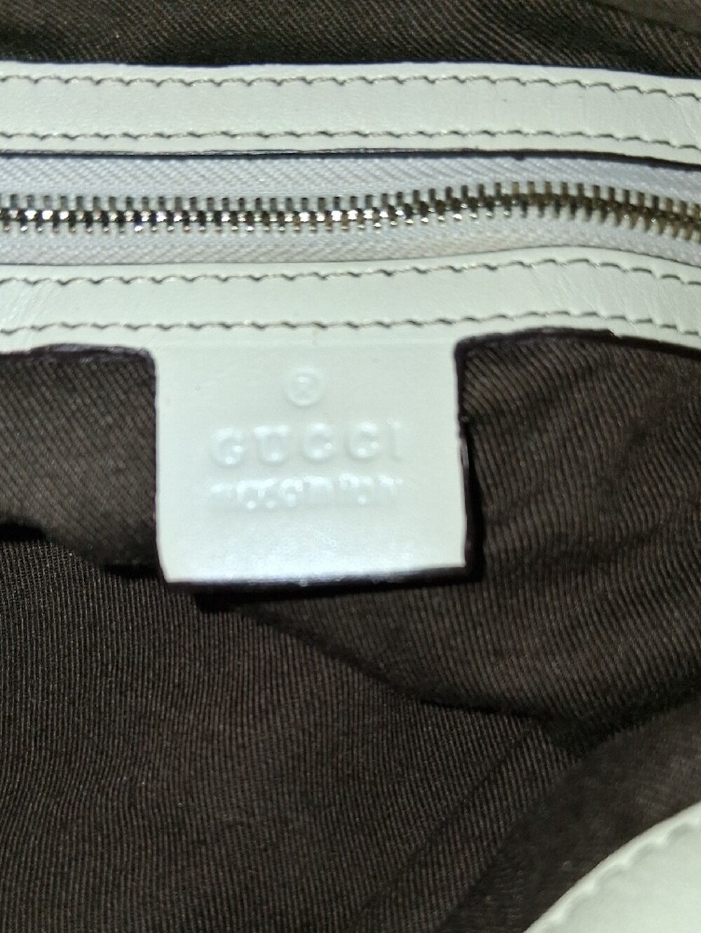 Gucci Brown GG Canvas Hobo with Bamboo Handle and Cream Trim - Picture 8 of 13